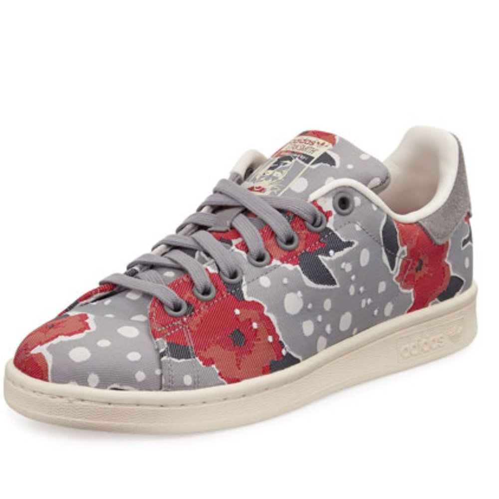 Adidas Stan Smith Sneakers Gray/Unity Pink EUC 8.5